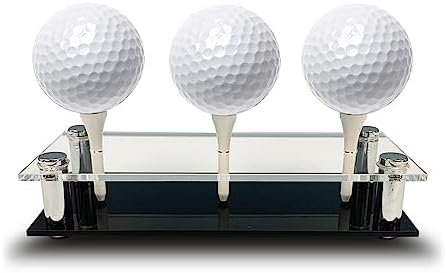 USA Company - Acrylic Golf Ball Display Stand | Holds 3 Golf Balls | Acrylic - Image 2
