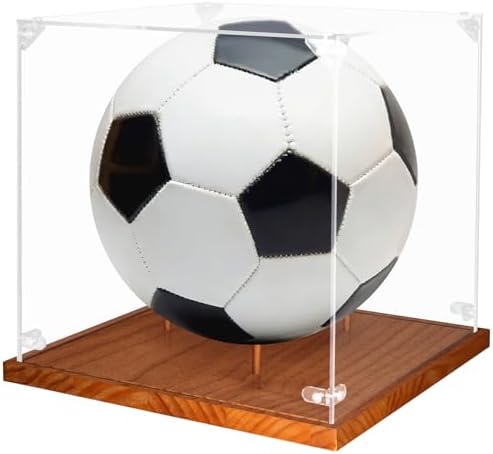 Clear Acrylic Soccer Display Case by Hxezoc