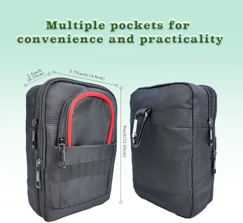 Golf Valuables Pouch Portable Multi-Pocket Storage Bag - Image 6