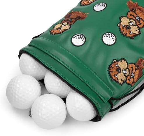 Valuables Pouch Funny Golf Ball Pouch Bag w/Drawstrings - Image 4