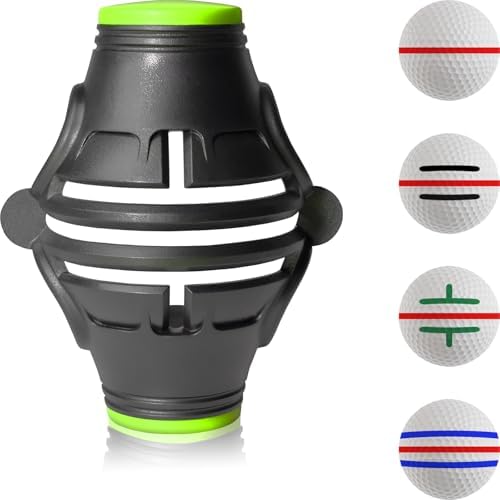 1Pack 360° Triple Line Golf Ball Marker Stencil Alignment Tool by OlibaDu