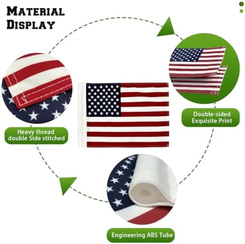 AZCOVER 2 Pack USA Golf Flag 14X20 Inch - Image 4