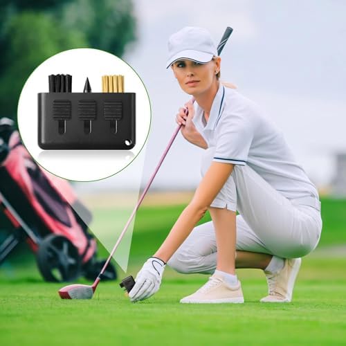 Nuanchu 10 Pcs Pocket Golf Club Brush 3 in 1 - Image 5