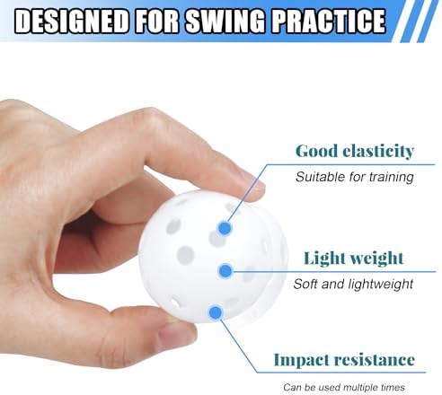 Plastic Golf Balls Practice Limited Flight Golf Training Ball Hollow Swing - Image 5