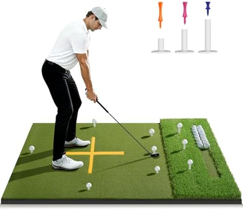 5.2x4ft & 6x4ft 21mm-50mm Dual-Turf Golf Mat by Unknown