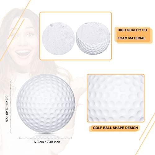 Zubebe Mini Golf Ball Bulk 2.5 Inch Golf Party Favor, 100 Pack - Image 2
