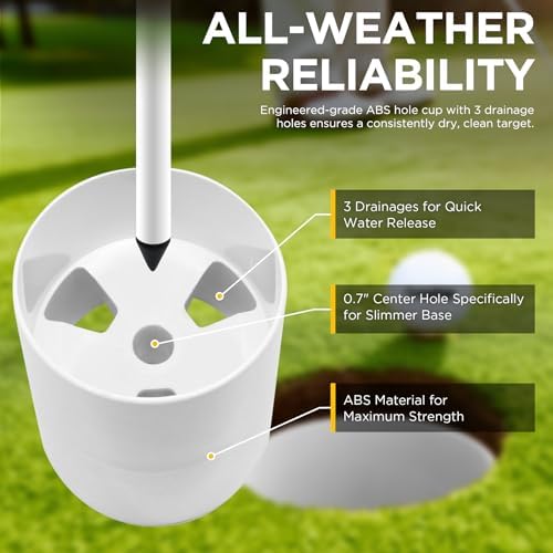 KINGTOP 6 ft Golf Flagstick Sets, 5-Section - Image 5