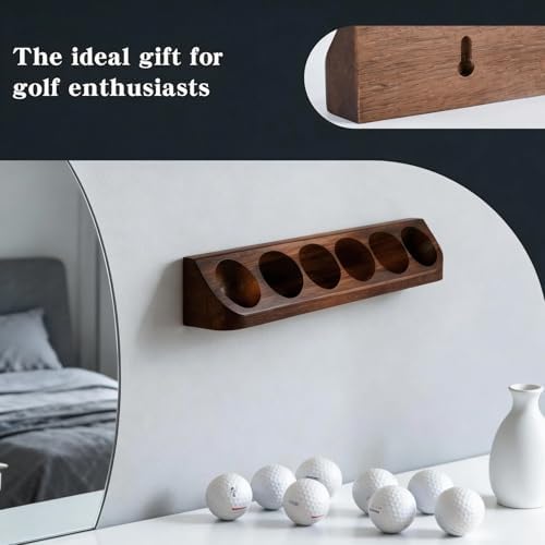 Wooden Golf Ball Display Case, 2 Pack Hole in One Golf Ball Holder Wall Mounted - Image 5