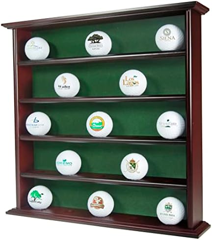 Mahogany Golf Ball Display Cabinet by Golf+Gifts+%26+Gallery