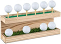 Menkxi Rustic Wood Golf Ball Holder Display Stand by Menkxi