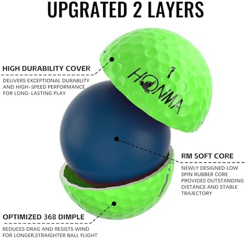Honma D1 Distance Golf Balls, 1 Dozen - Image 3