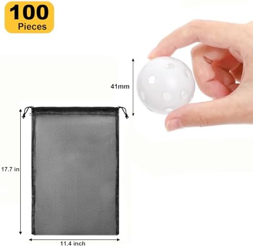 100 Pack Practice Golf Balls, Plastic Golf Training Balls 41mm Hollow Airflow - Image 2