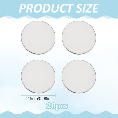 PLIGREAT Golf Ball Marker Blank, Blank Ball Coin Golf Markers Suit Golfing Tool - Image 2