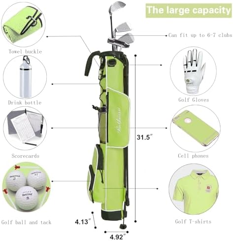Golf Stand Bag, Lightweight Golf Easy Carry Bag - Image 4