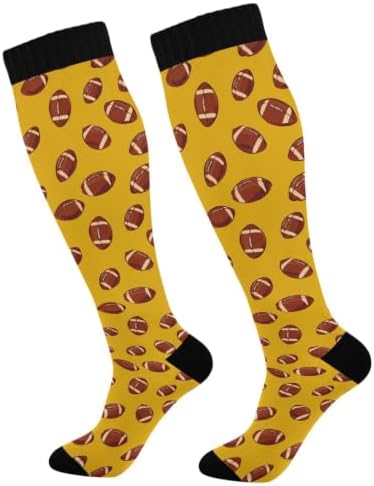 White Baseballs Stitching Compression Sock by Unknown