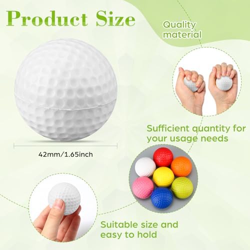 12 Pcs Foam Golf Practice Balls Soft Foam Balls - Image 2