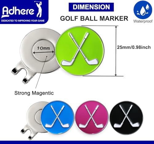 Adhere Golf Ball Markers with Strong Magnetic Hat Clip - Image 2