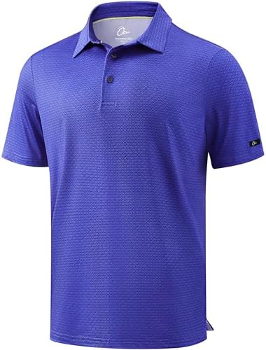 Obla Men's Golf Shirt Short Sleeve Dry Fit Collared Polo Shirts by OBLA