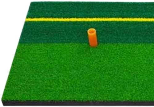 YIJU Golf Hitting Mat with Tee Versatile Portable Non Slip Putting Green Rug - Image 2