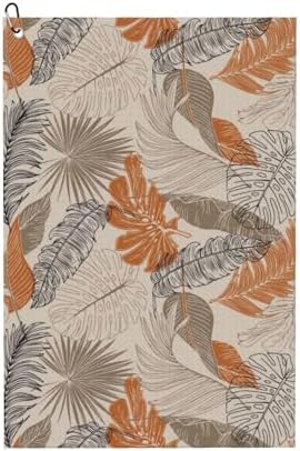Tropical Leave Golf Towel Microfiber by Unknown