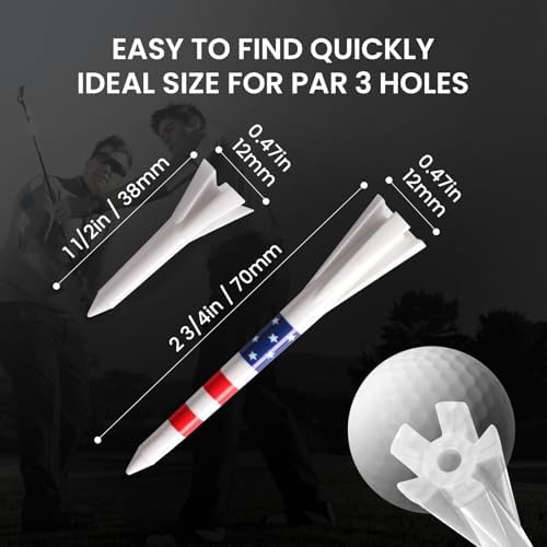 FINGER TEN Golf Tees Plastic 100 Pack - Image 6