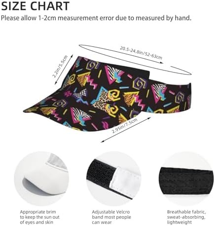 Sports Sun Visor Hats Adjustable Men Women Lightweight Packable Cooling Empty - Image 4