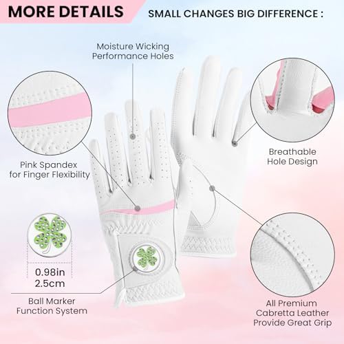 FINGER TEN Womens Golf Glove - Image 2