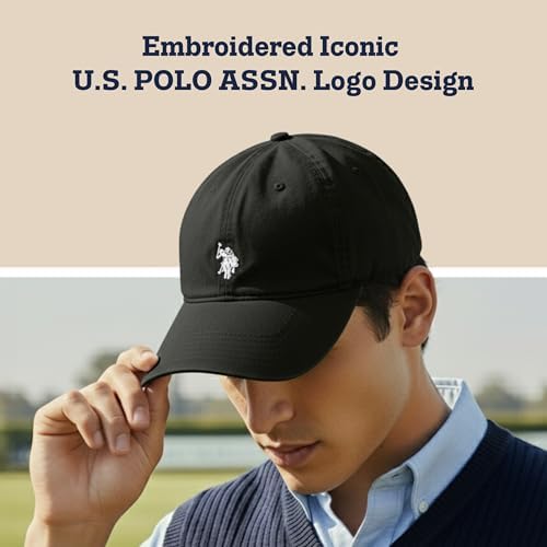 U.S. Polo Assn. Baseball Cap, 100% Cotton Adjustable Dad Hat - Image 3