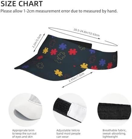 Sports Sun Visor Hats Adjustable Men Women Lightweight Packable Cooling Empty - Image 4