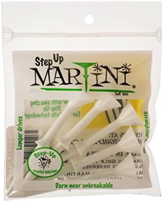Martini Tees 3 1/4" Step-Up White Golf Tees- Pack of 2 by Unknown