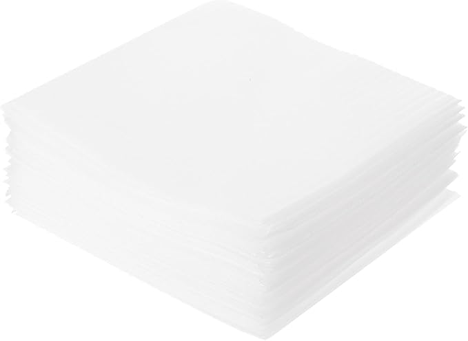 MECCANIXITY Foam Packing Pouches, 100 Pack 14 Inch x 14 Inch Wrap Bubble Pouches Cushion Foam Packing Supplies Packing sleeves White for Dishes Furniture Glasses Cups Moving Storage