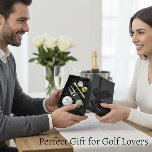 Custom Golf Ball Markers & Golf Divot Tool Gift Set, Personalized Magnetic Ball - Image 6