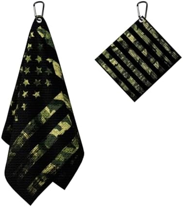 American Flag Camo Golf Towel 2 Packs - Image 2
