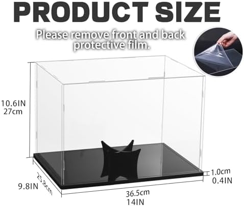Football Display Case Full Size, Acrylic Clear Box - Image 2