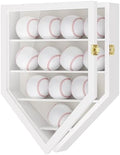 TJ.MOREE 12 Balls Baseball Display Case Wall-Mounted, Durable Wood by TJMOREE