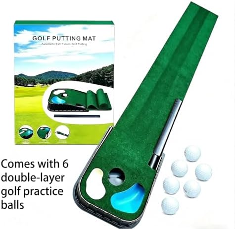 Indoor and Outdoor Golf Practice Putting Green, Portable Home Office Golf - Image 3