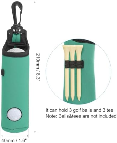 PATIKIL Golf Ball Carry Bag, Golf Tee Holder Pouch Portable Neoprene Golf Ball - Image 2