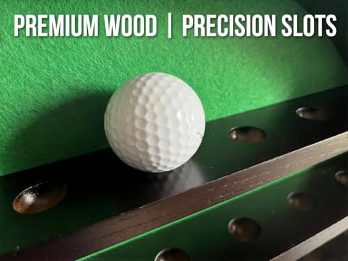 Golf Ball Display Case for 32 Balls – Modern Golf Decor ft. 18” Moon Shelf - Image 4