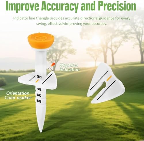 12PC Golf Tees with Adjustable Height Markers - Image 6