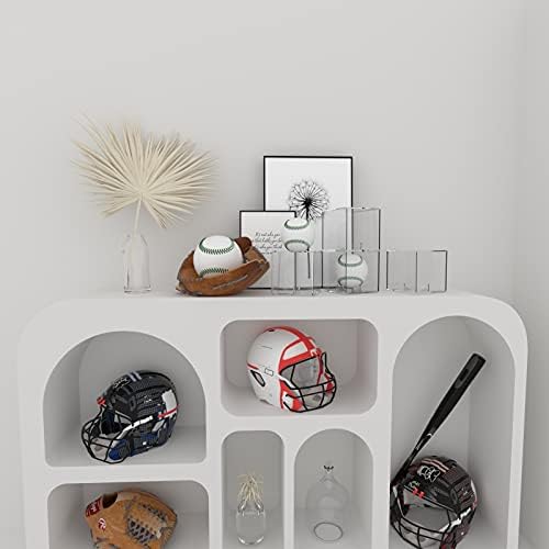 6 Pack Clear Acrylic Baseball Case Display - Image 5