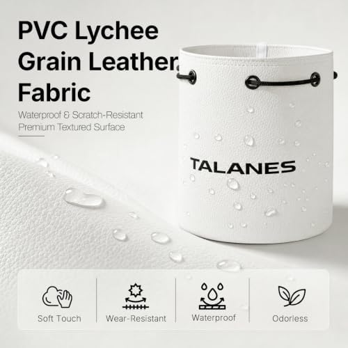 Golf Valuables Pouch, Leather Drawstring Golf Balls Bag - Image 2