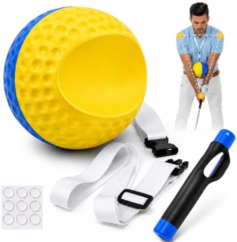 2-in-1 Golf Training Aid Ball, Forearm Link & Impact, Fix Slicing, Scooping & by Unknown