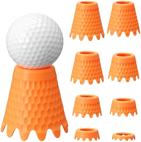 8 Pack Golf Simulator Tees, TPU Golf Tees 1/4"-2" Height by Unknown