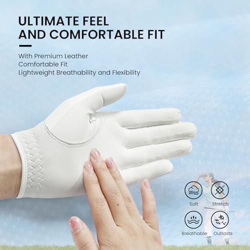 Golf Gloves Women with Ball Marker 1 Pack - Image 3