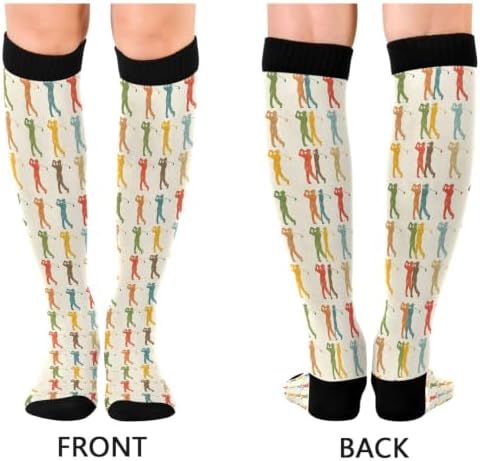 White Baseballs Stitching Compression Sock - Image 2