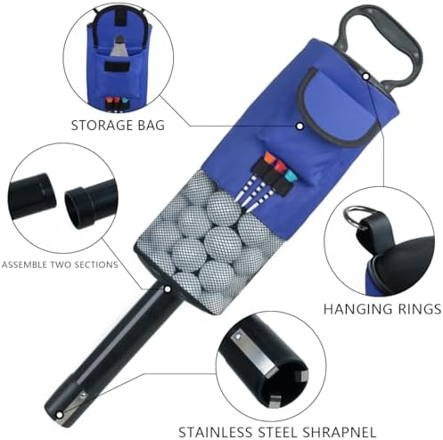 HOW TRUE Golf Ball Retriever, Portable Shag Bag Golf Ball Pick Up - Image 3