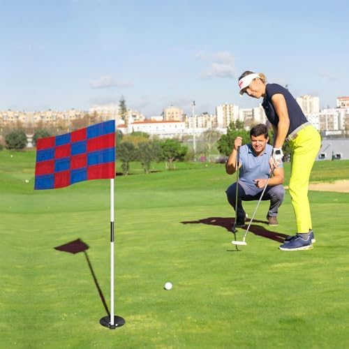 AZCOVER 3 Pack Checkered Golf Flag 8x6 Inch - Image 2