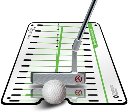BACK 2 BASICS Golf Putting Mirror Compact Dual-Sided Alignment Trainer Tool by BACK2BASICSGOLF