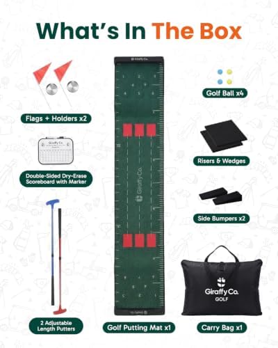 GIRAFFYCO Golf Putting Mat Set, Indoor Golf Game - Image 3