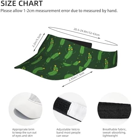 Sports Sun Visor Hats Adjustable Men Women Lightweight Packable Cooling Empty - Image 3